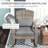 Outsunny Outdoor Wicker Adirondack Rocking Chair, Patio Rattan Rocker Chair With High Back, Seat Cushion, And Pillow For Garden, Porch, Balcony-1922243774