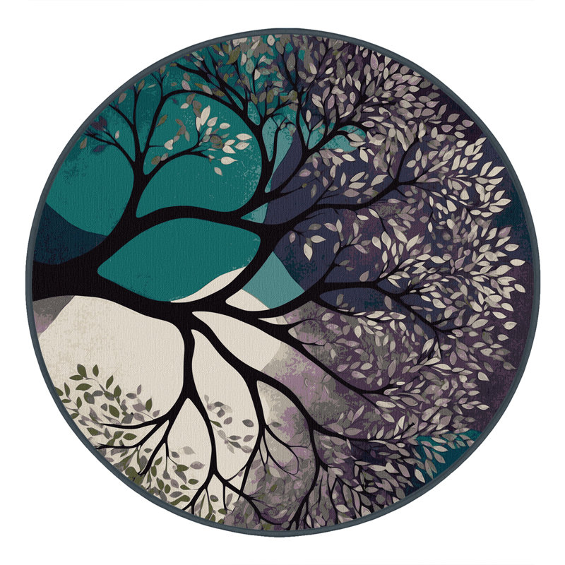 Twilight Canopy Rug, Round 6'