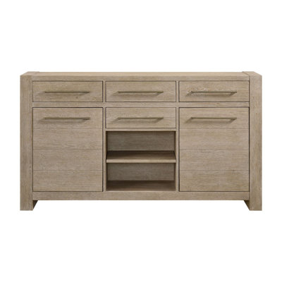 Clemmons 70" Hardwood Sideboard, Weathered Sand