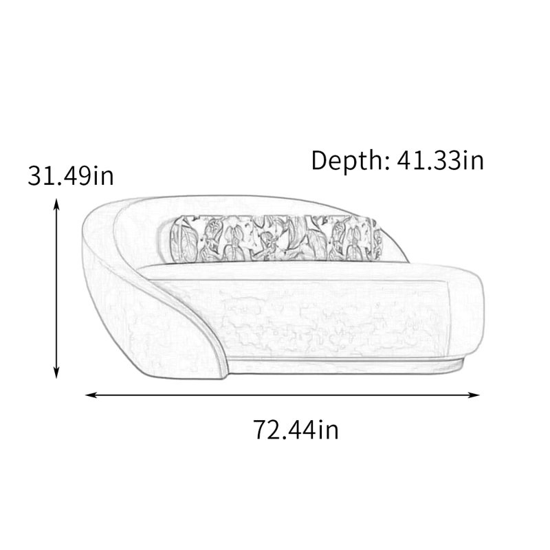 Méridiennes intérieures en flanelle Comfy, Orienté à gauche (vu de face), Vert / kaki