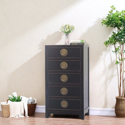 Five-Drawer Console Cabinet