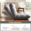 Chaise de sol pliante avec dossier réglable sur 14 positions-651254210