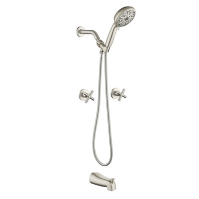 Système de douche complet à contrôle de volume avec valve brute