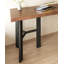 Bureau de direction rectangulaire en bois massif brun noisette-307669317