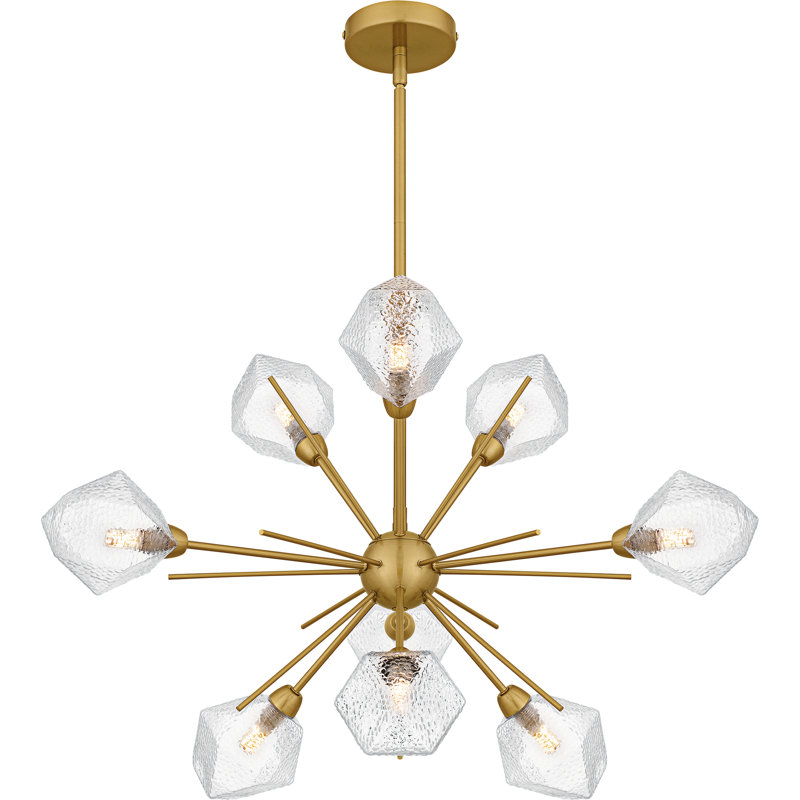 Albro Chandelier, Brushed Gold