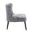 Kaleesi Velvet Slipper Chair with Rubberwood Legs-240520318