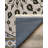 Isabel Collection Digital Print Cotton-Polyester Gray Beige Moroccan Rug-1016333071