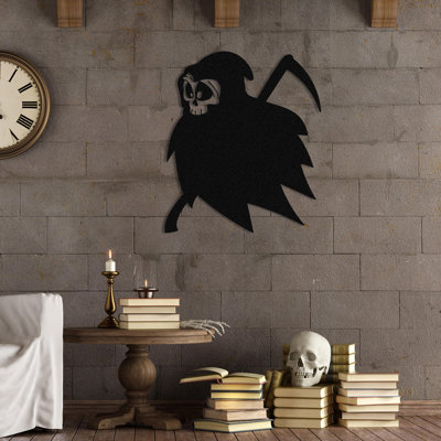 Elegant Black Decorative Metal Wall Accessory, 17.7 x 20.9 inches | 100% Metal Construction, Thickness: 0.05 inches | Perfect for Home Decor, Modern Aesthetic, and Unique Wall Art Accent