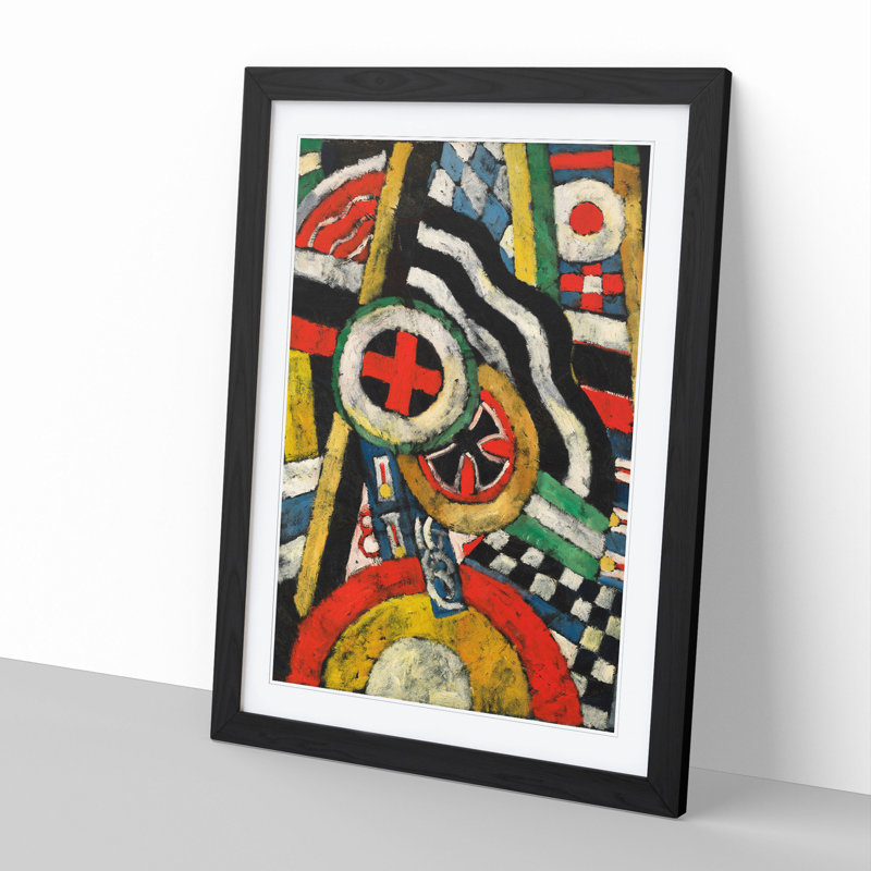 Painting No.5 by Marsden Hartley - Framed Print, 48cm H x 36cm W x 2cm D, Black Framed