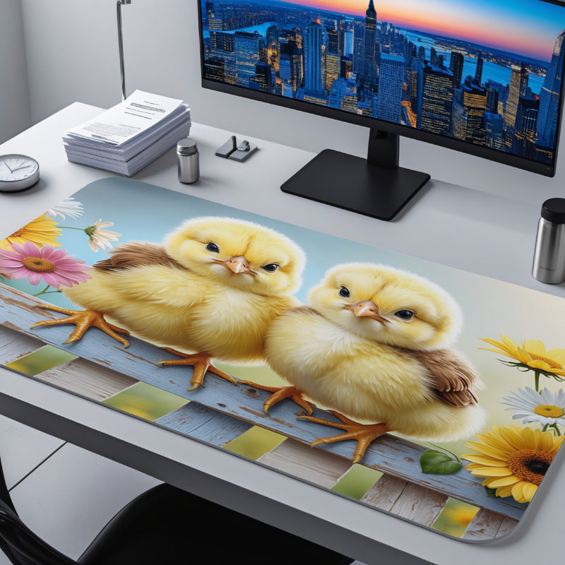 Polyester Desk Pad, 14.4x12.1