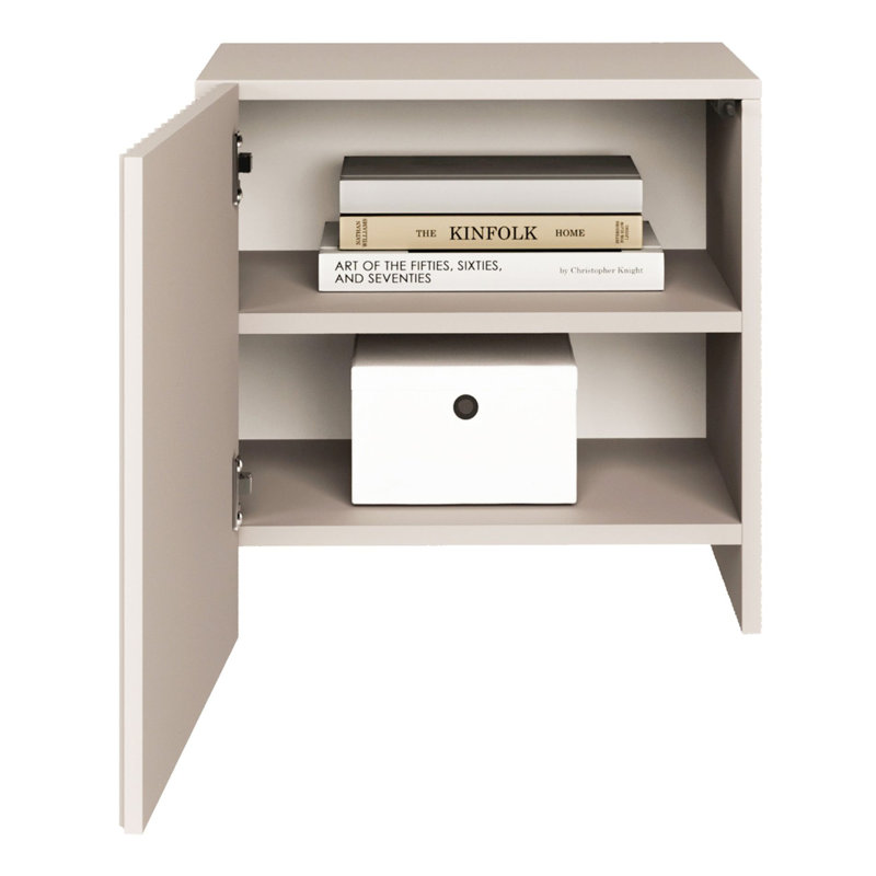 50cm W Manufactured Wood Bedside Table