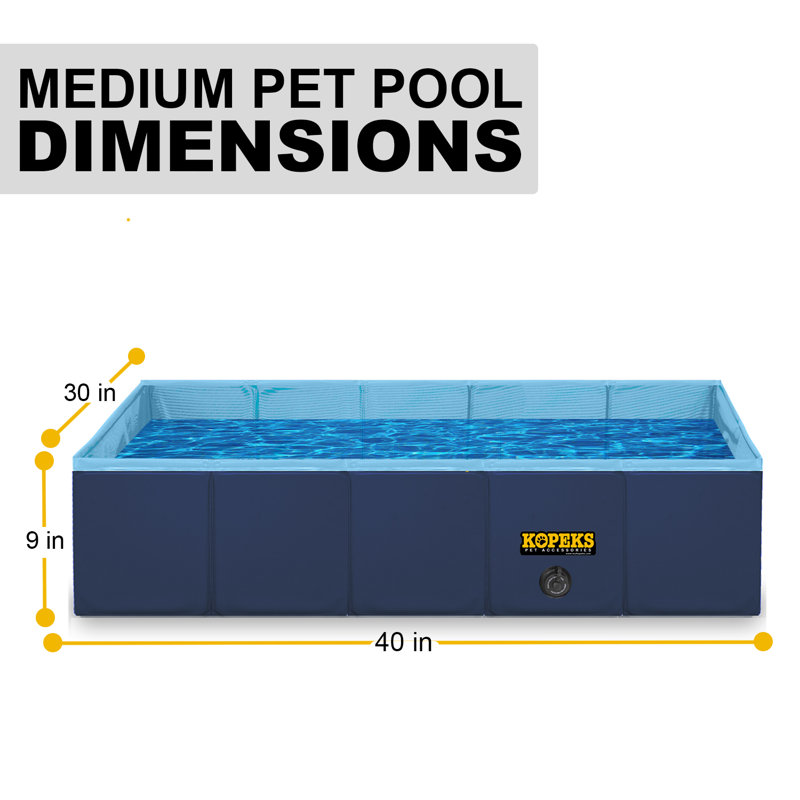 Piscine extérieure baignoire, 32" x 24", Bleu
