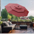 Parasol de patio 10 pi avec base