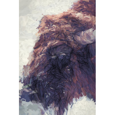 Bison - Wrapped Canvas Painting