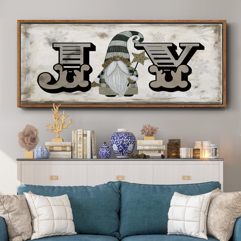 «Winter Wonderland Friends Joy», toile encadrée, H 20 po x l 50 po