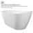 60" x 31" Freestanding Soaking Acrylic Bathtub