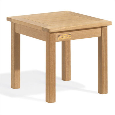 Harpersfield Outdoor Square Teak Side Table
