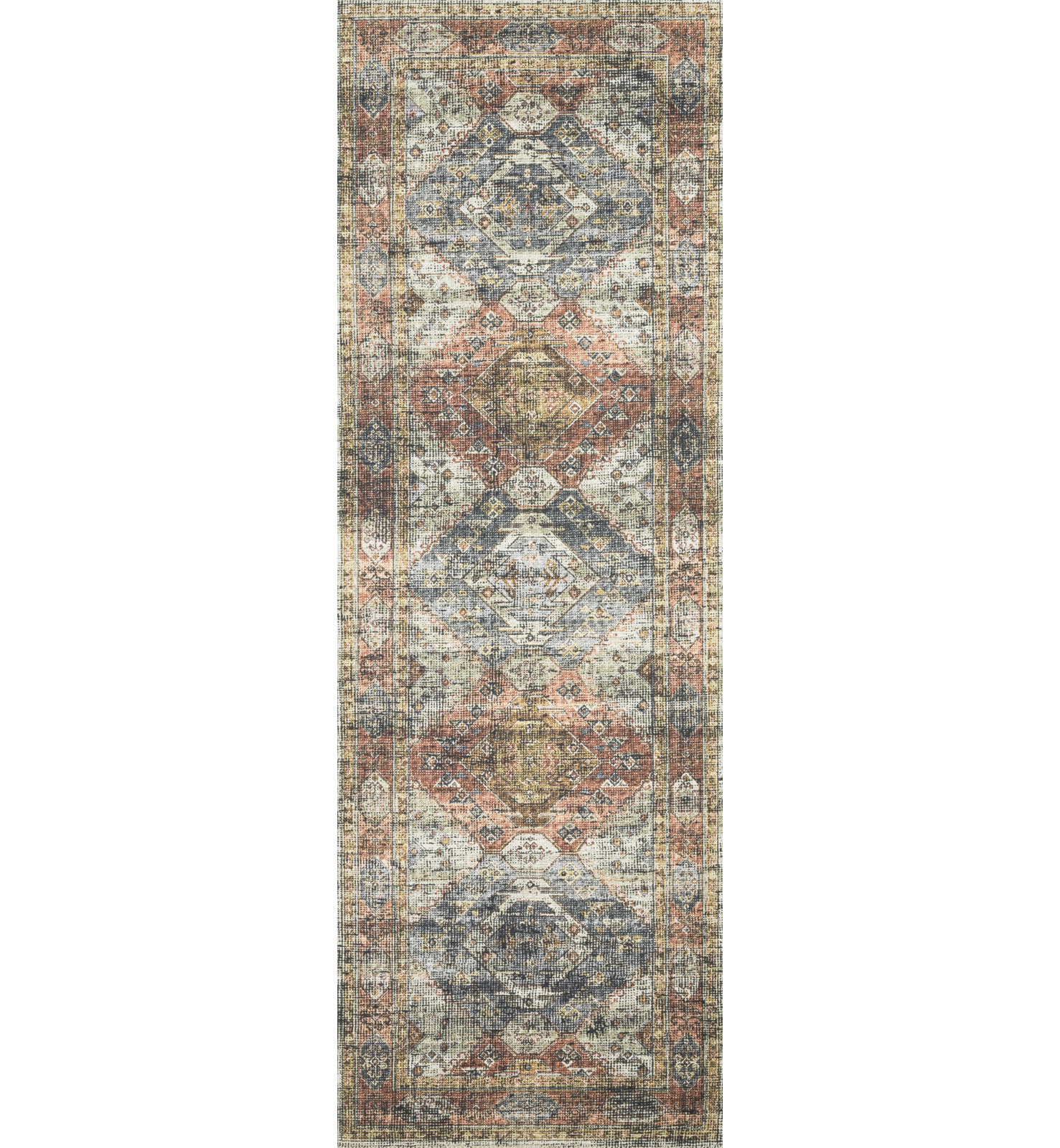 Gelo Apricot Mist Oriental Rug, Runner 2'6" x 10'
