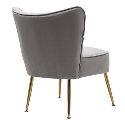 Dominique Velvet Wingback Chair