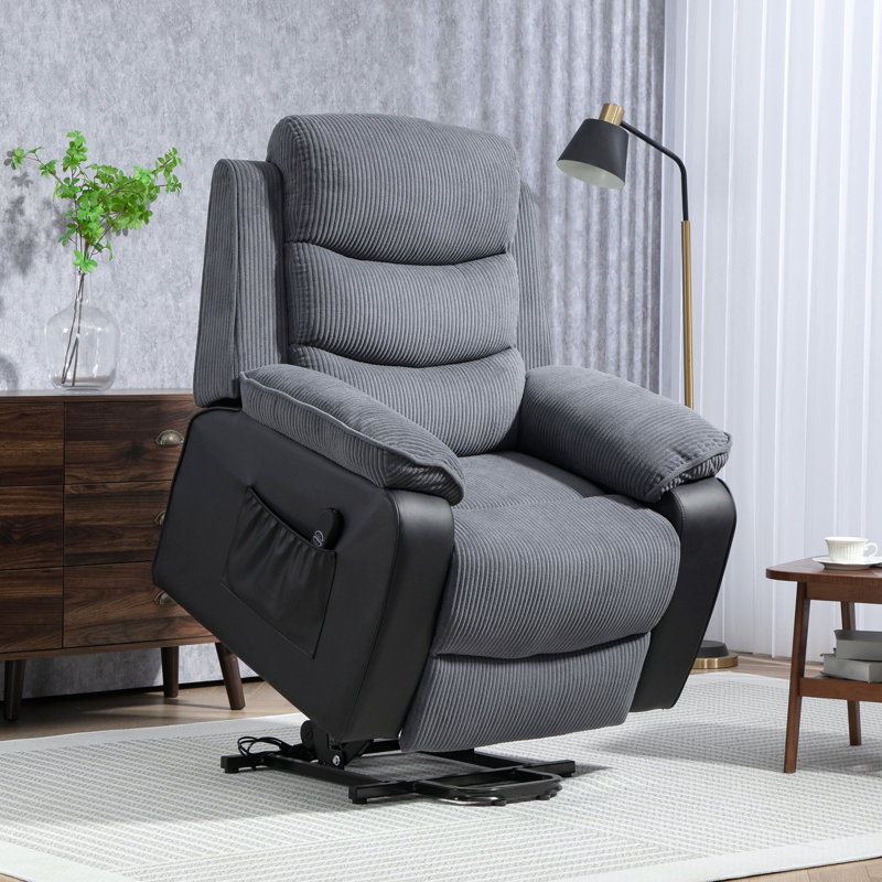 Reyhaneh 96cm Wide Lift Assist Standard Recliner, Grey