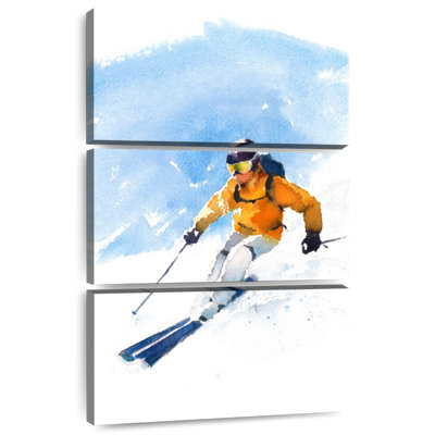 Sireci Skier In Action