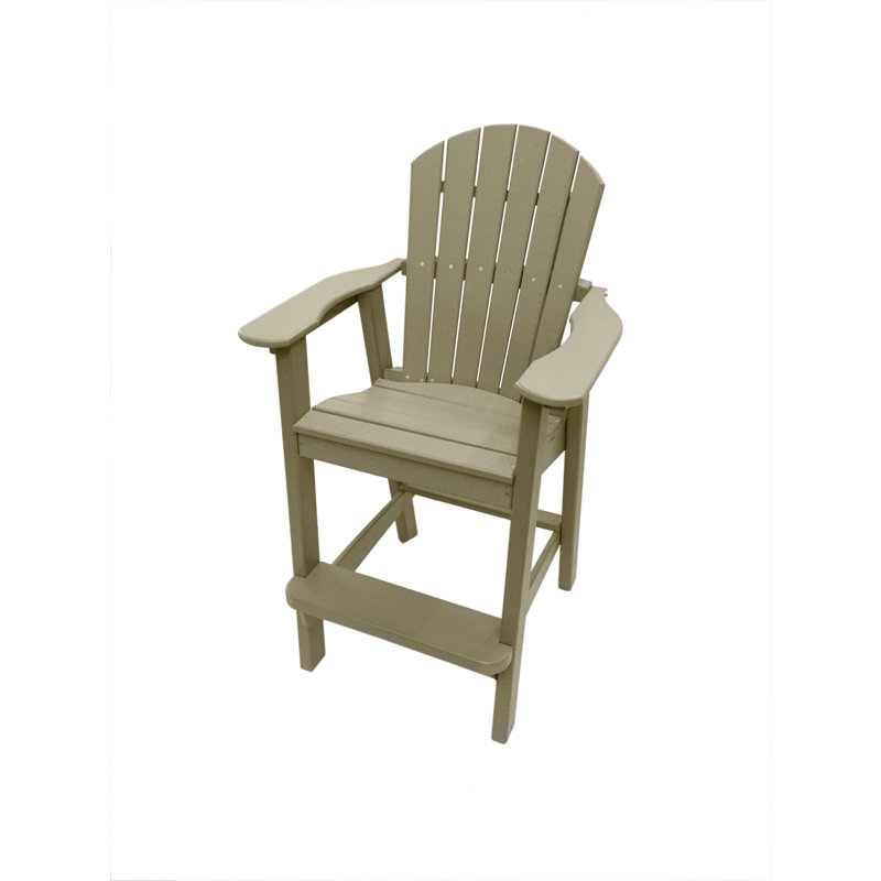 Chaise haute Adirondack Ansel, mobilier d'extérieur en poly, Température