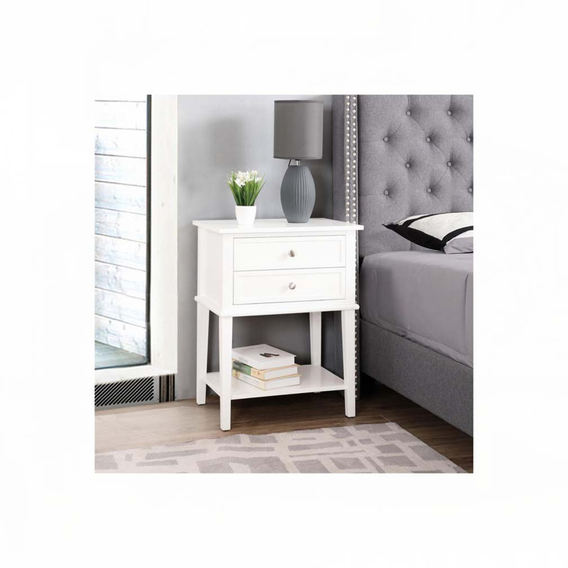 Table de chevet moderne, Blanc