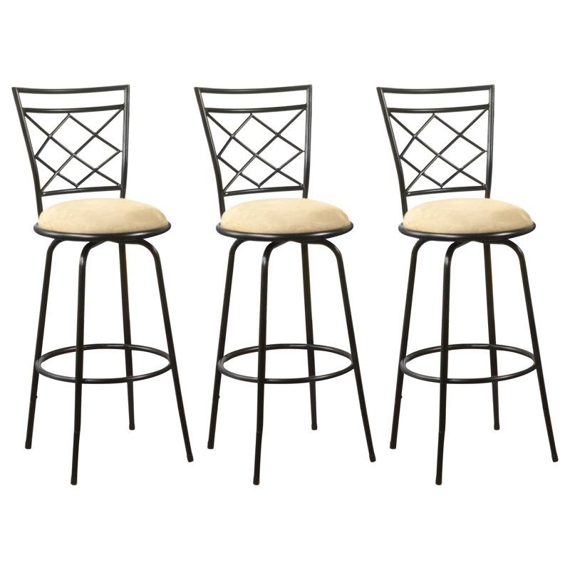 Tabouret Lamoille, Noir, Brun pâle