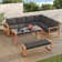 8-person Multi-purpose Corner Set With Dining Table