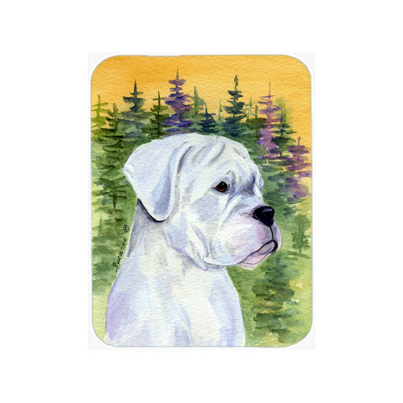 Planche à découper en verre caroline trésors boxer