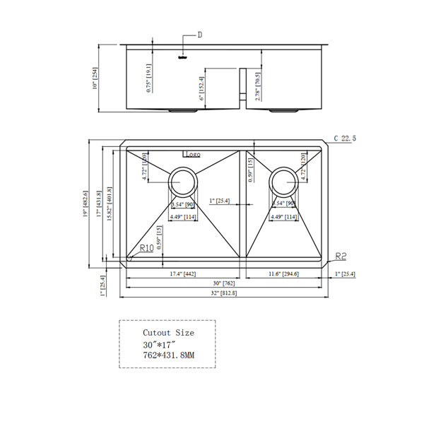 Dimensions du produit