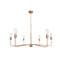Lustre style campagne moderne 6 lumières Eino-287487027