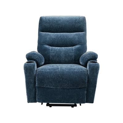 Fauteuil inclinable électrique Liyasi avec massage et chaleur pour personnes âgées, 3 positions, 2 poches latérales et porte-gobelets, ports USB, tissu de qualité