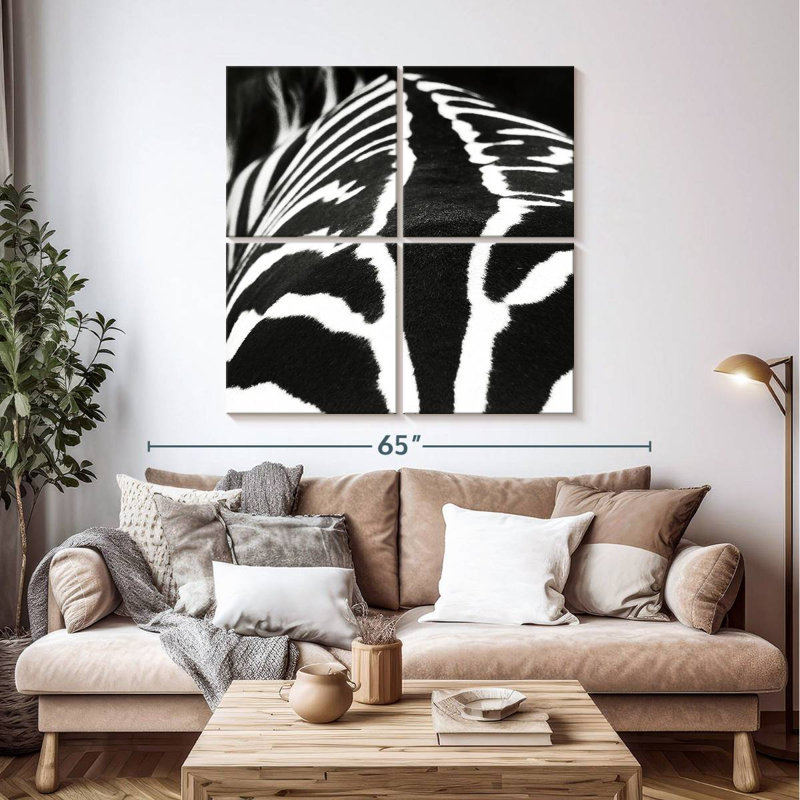 Brampt Zebra Stripes Pattern VI, 45" H x 45" W