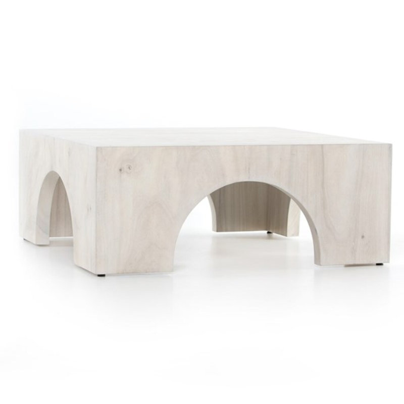 Single Coffee Table, Bleached Guanacaste