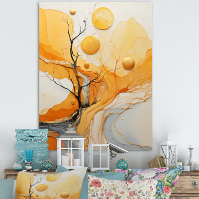 «Silence Of The Tree Full Moon Forest Scene - Landscape Trees», reproduction d'art sur toile