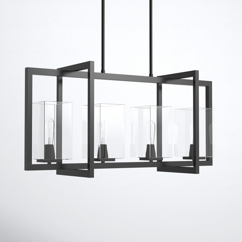 Aya 4 - Light Midnight Black Kitchen Island Pendant