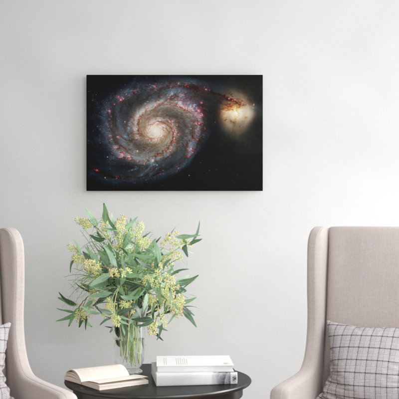 Spiral Galaxy Space - Wrapped Canvas, 50cm H x 76cm W