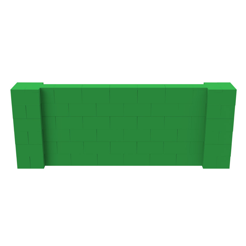 Ensemble mural pour poney Everblock, H 36 po x l 96 po x P 12 po, Vert
