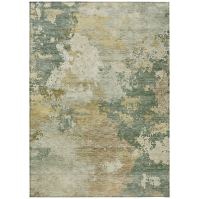 Machine Washable Indoor/Outdoor Earleville ACN2367 Abstract Rug