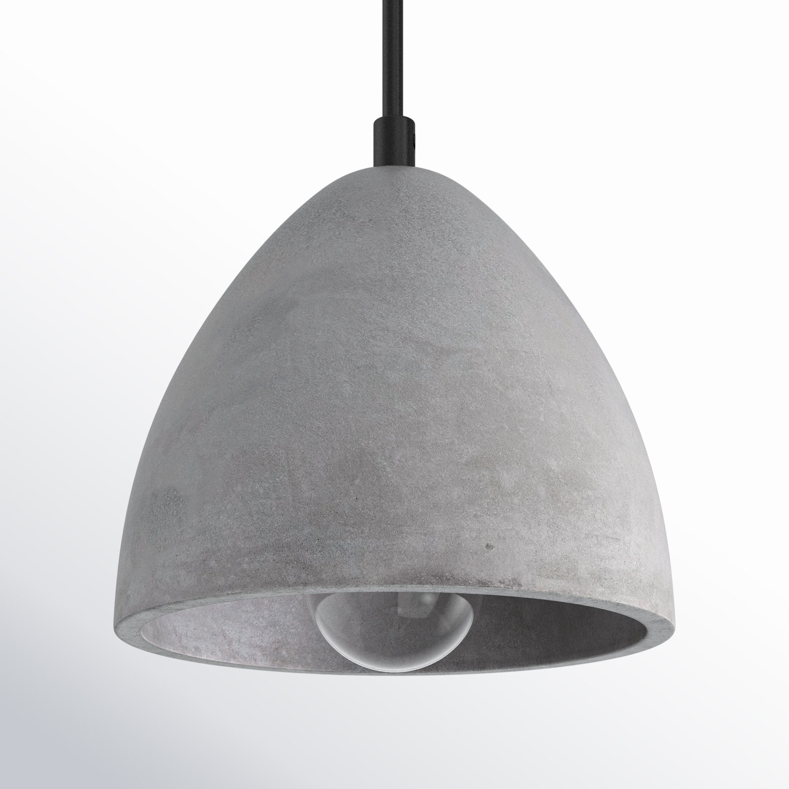 Zac 1 - Light Concrete Dome Pendant