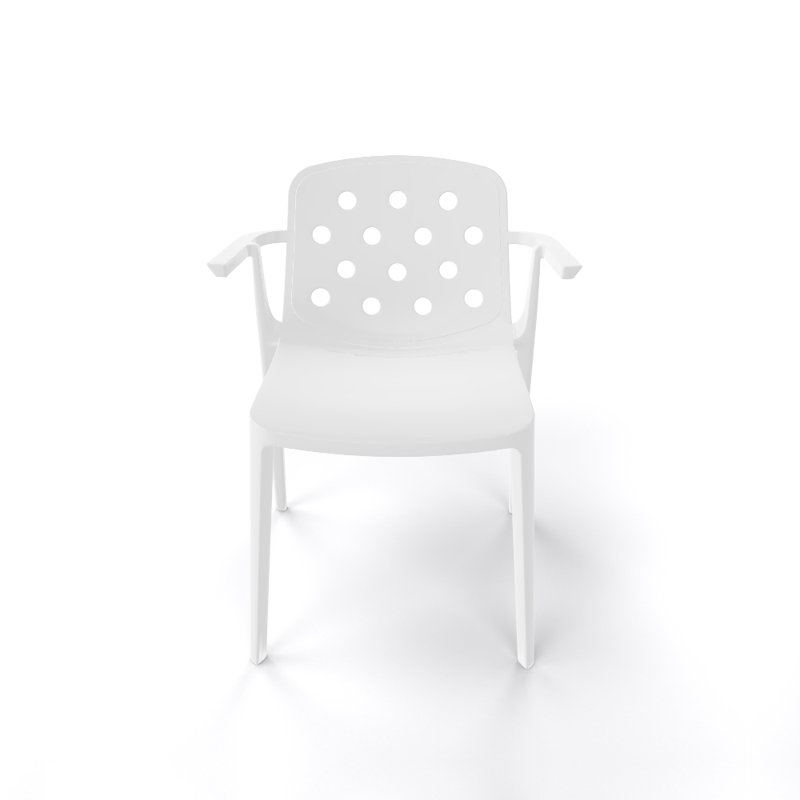 Fauteuil de patio Isidora, Blanc