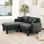 Canapé modulaire à 2 places pour la causeuse en tissu Boucle-419523368