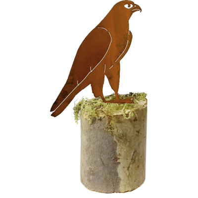 Art de jardin en métal falcon