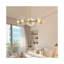 Lustre spoutnik moderne doré avec abat-jour en verre transparent-542798286-565290668-565290669