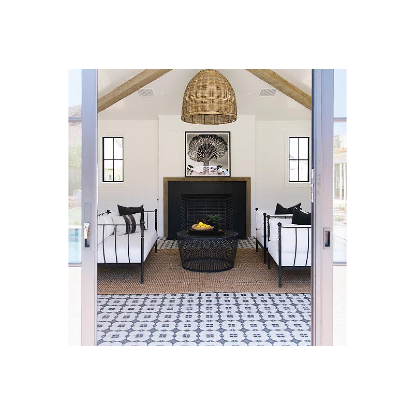 Enchante Decorative 8" x 8" Porcelain Field Tile in Moderno