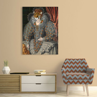 The Lady by Stef Lamanche - Wrapped Canvas Painting