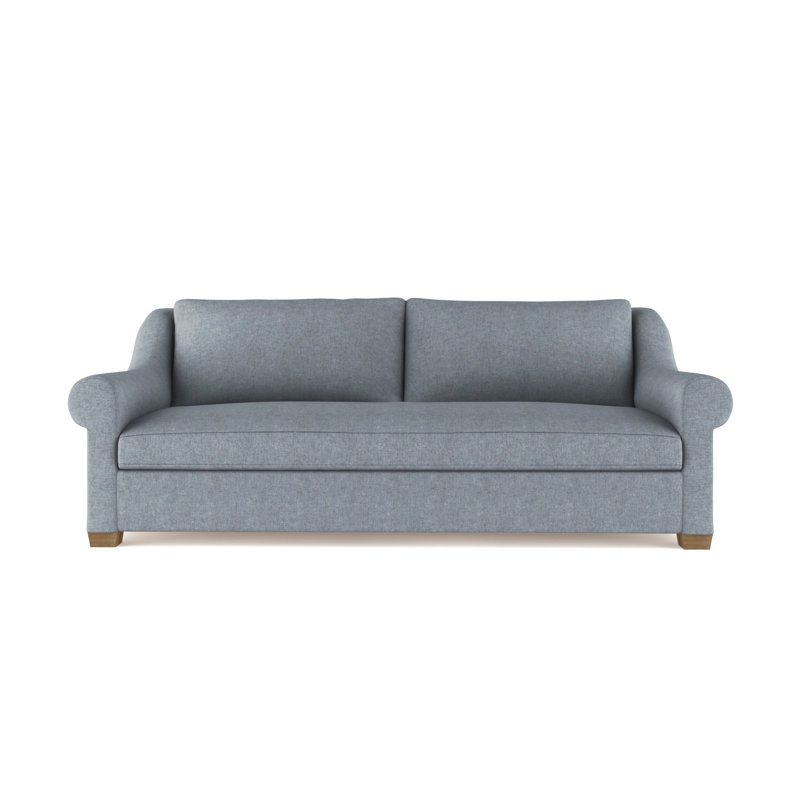 Causeuse Thompson, H 32 po x l 72 po x P 41 po, Brume moelleuse en velours, Patiné