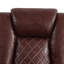 Fauteuil inclinable électrique en cuir avec lumière DEL 37 po. Charolett