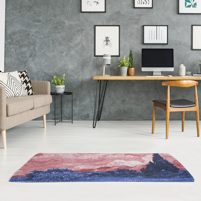 Chenille Toile Indoor Rug, Rectangle 2' x 3'